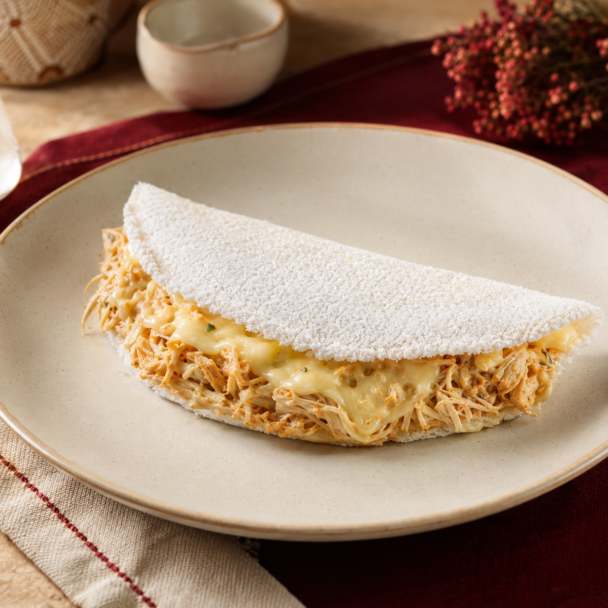 Tapioca preparada artesanalmente